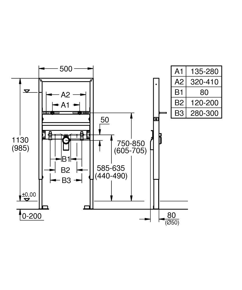 Modul Grohe Rapid SL pre umývadlo 39052000 - galéria #1