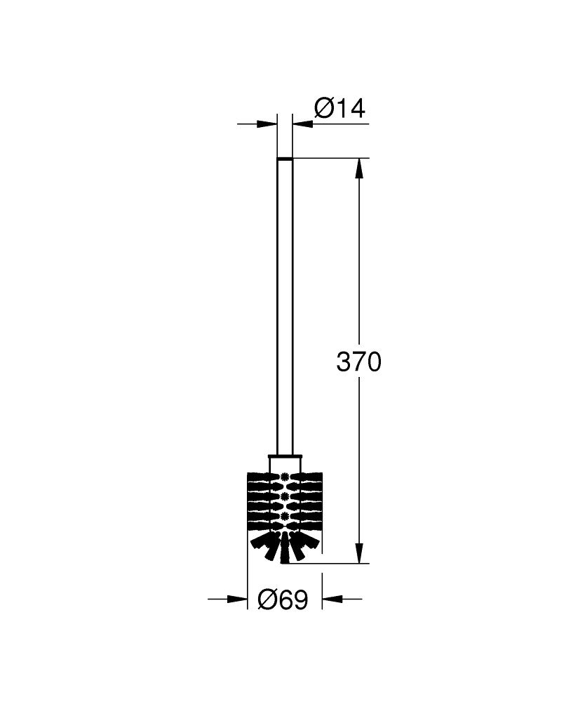 Náhradná kefka Grohe Essentials, sada, chróm 40392000 - galéria #1