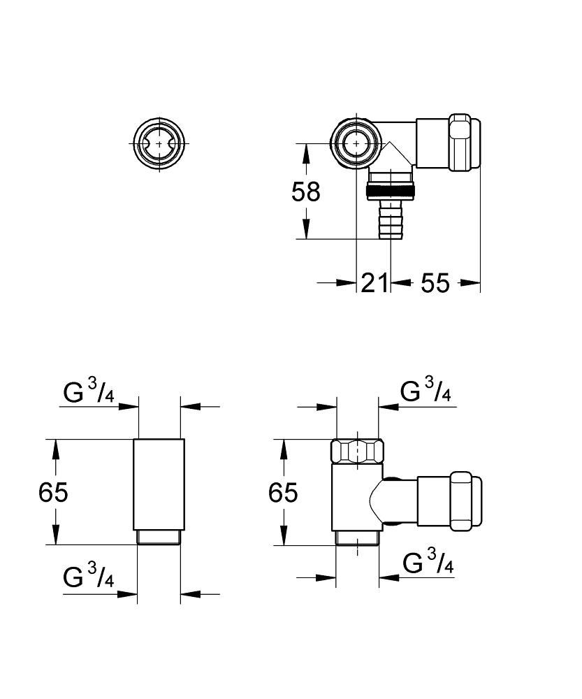 Grohe Original Was ventil batérie 41043000 - galéria #1