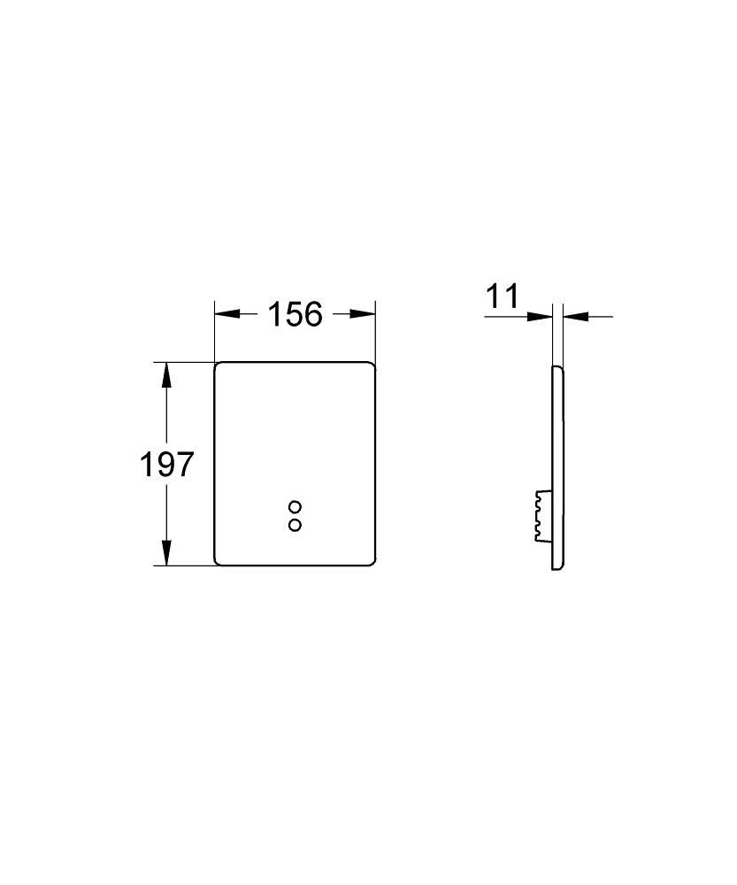Splachovacie tlačidlo Grohe Tectron Skate 42191000 - galéria #1