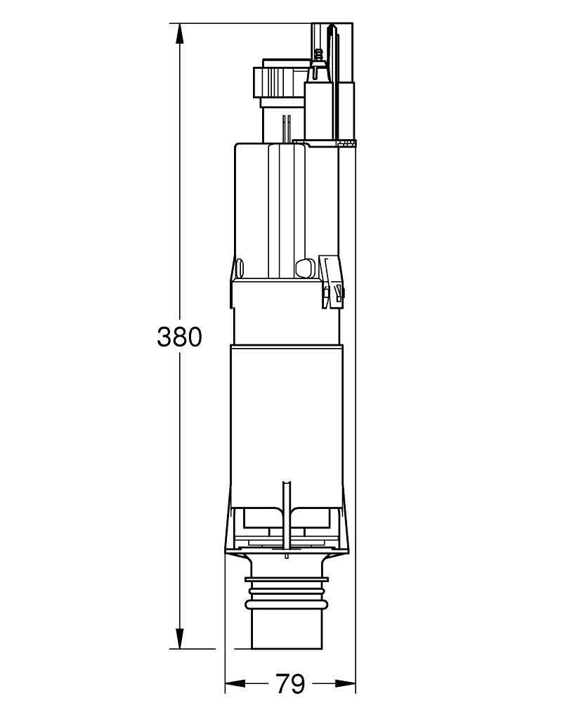 Dvojitý splachovací ventil Grohe AV1 42253000 - galéria #1
