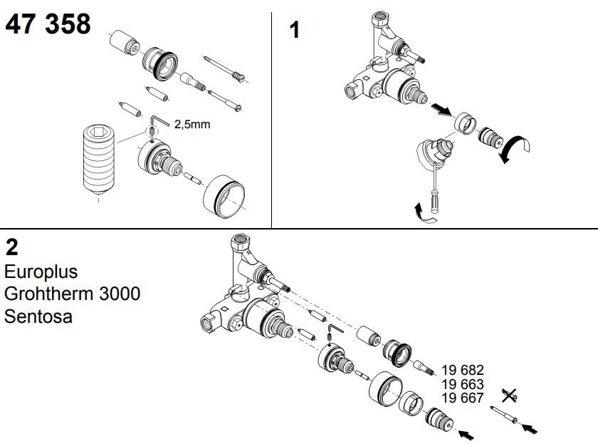 Rozširujúca súprava Grohe 27,5 mm, G47358000 - galéria #2