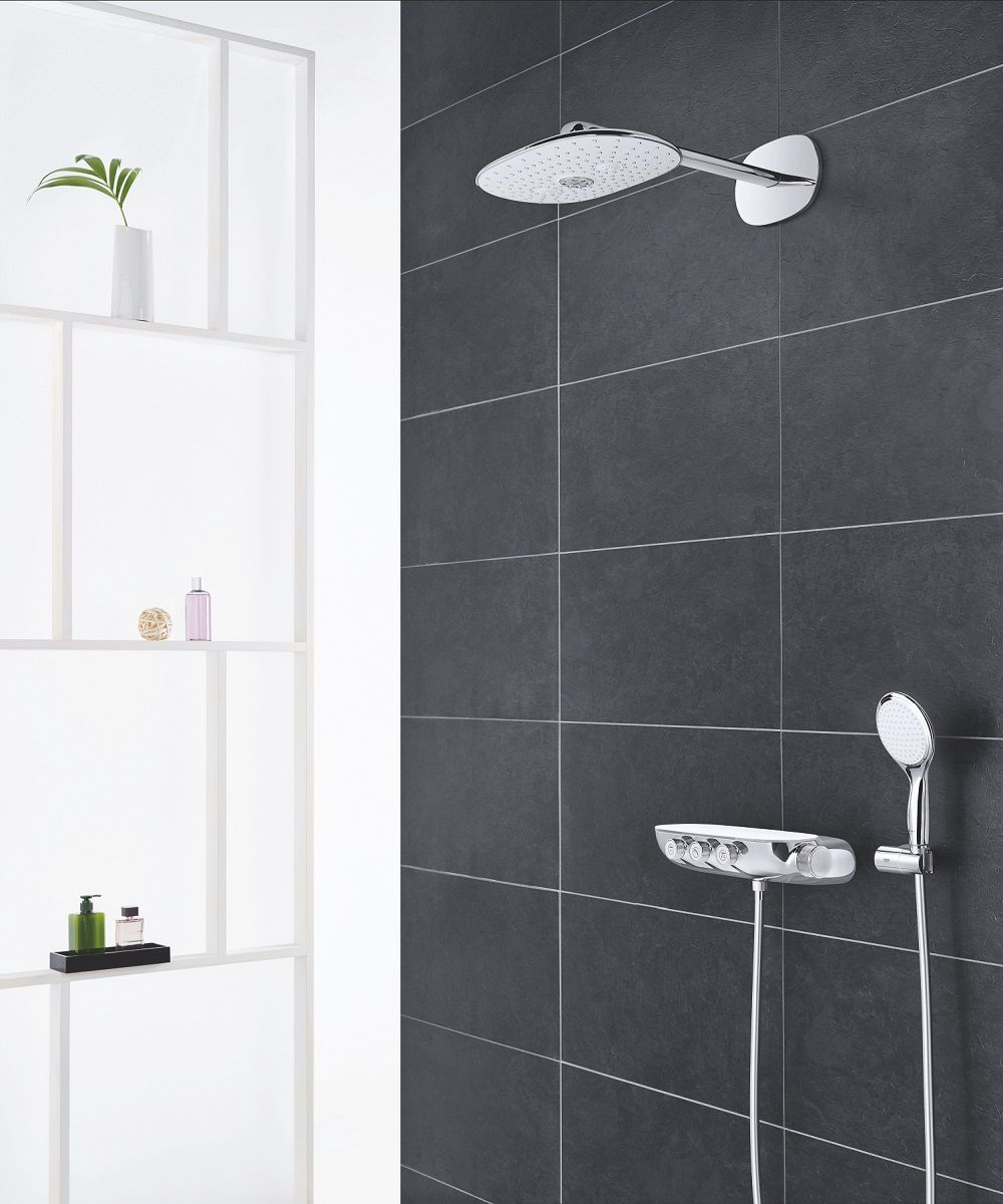 Sprchový termostatický systém Grohe SmartControl, nástenný/montovaný, mesačne biely 26443LS0 - galéria #1