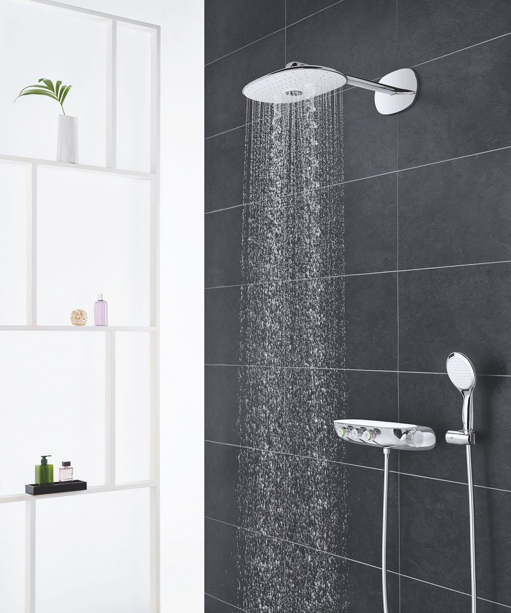 Sprchový termostatický systém Grohe SmartControl, nástenný/montovaný, mesačne biely 26443LS0 - galéria #2