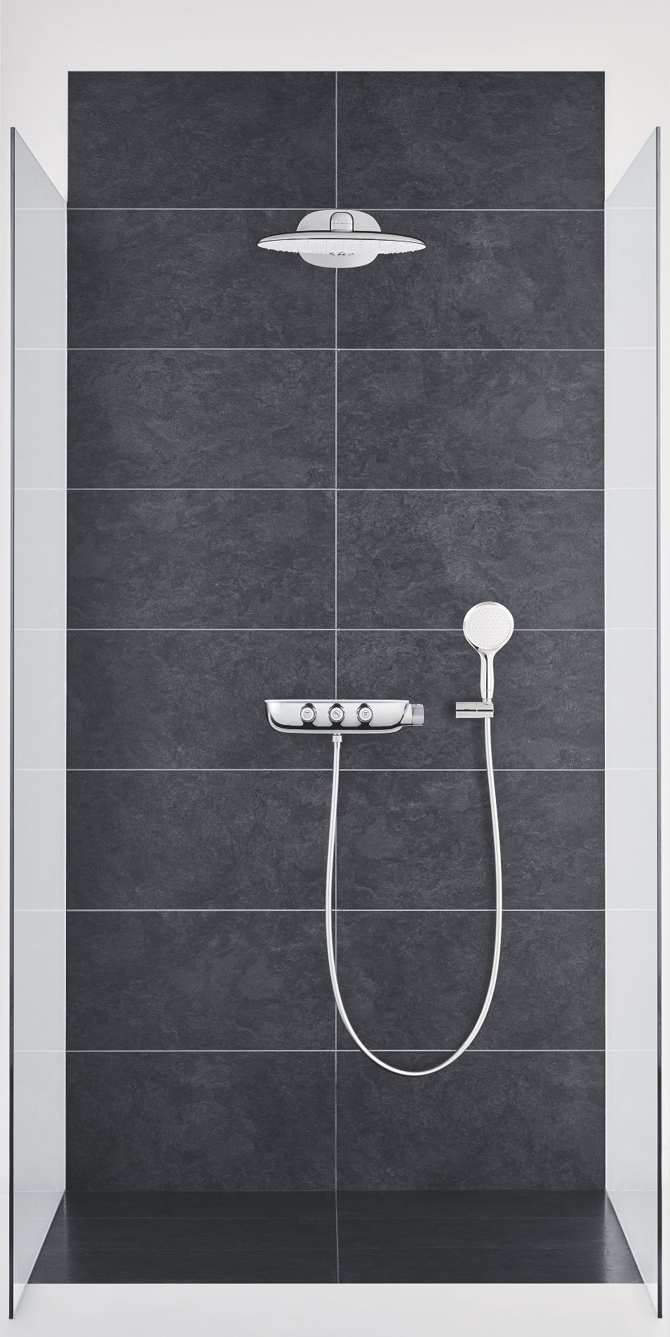 Sprchový termostatický systém Grohe SmartControl, nástenný/montovaný, mesačne biely 26443LS0 - galéria #3