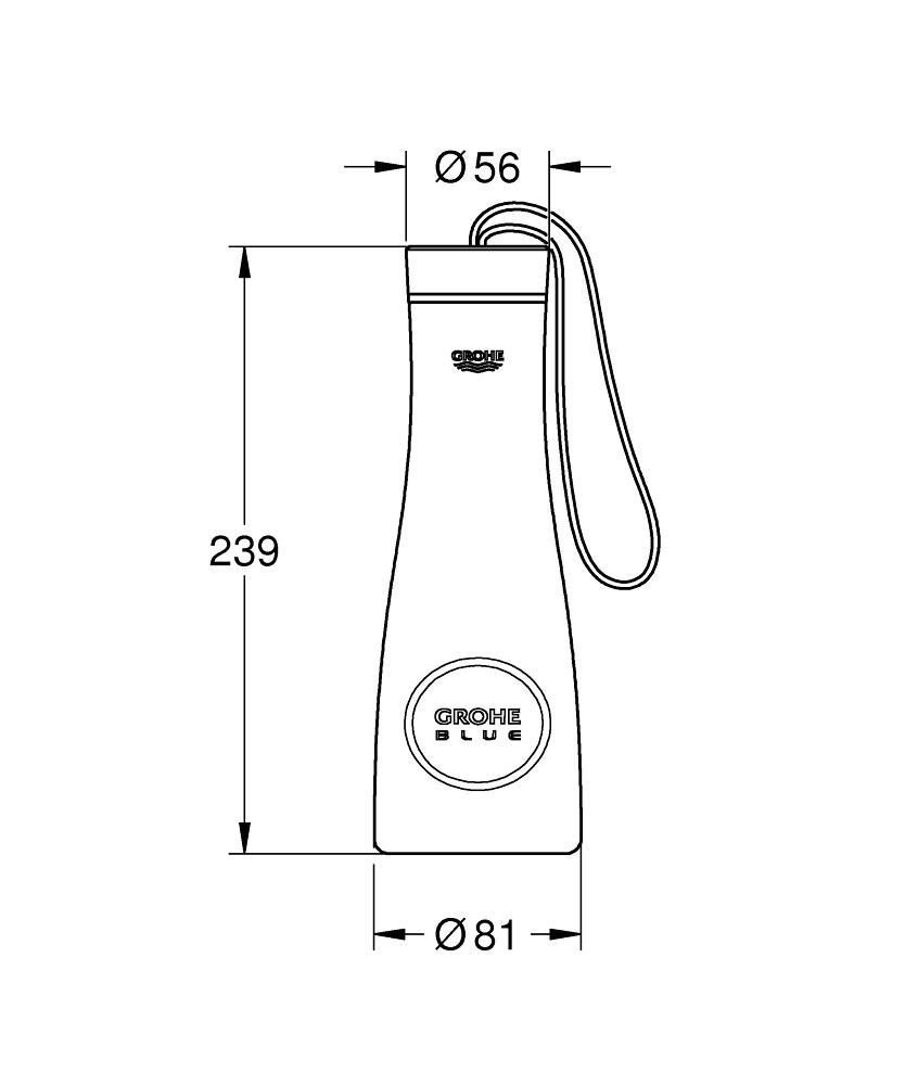 Termo fľaša na pitie Grohe Blue 40848SD0 - galéria #1