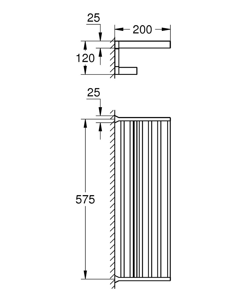 Držiak na uteráky Grohe Selection Cube G40804000 - galéria #1