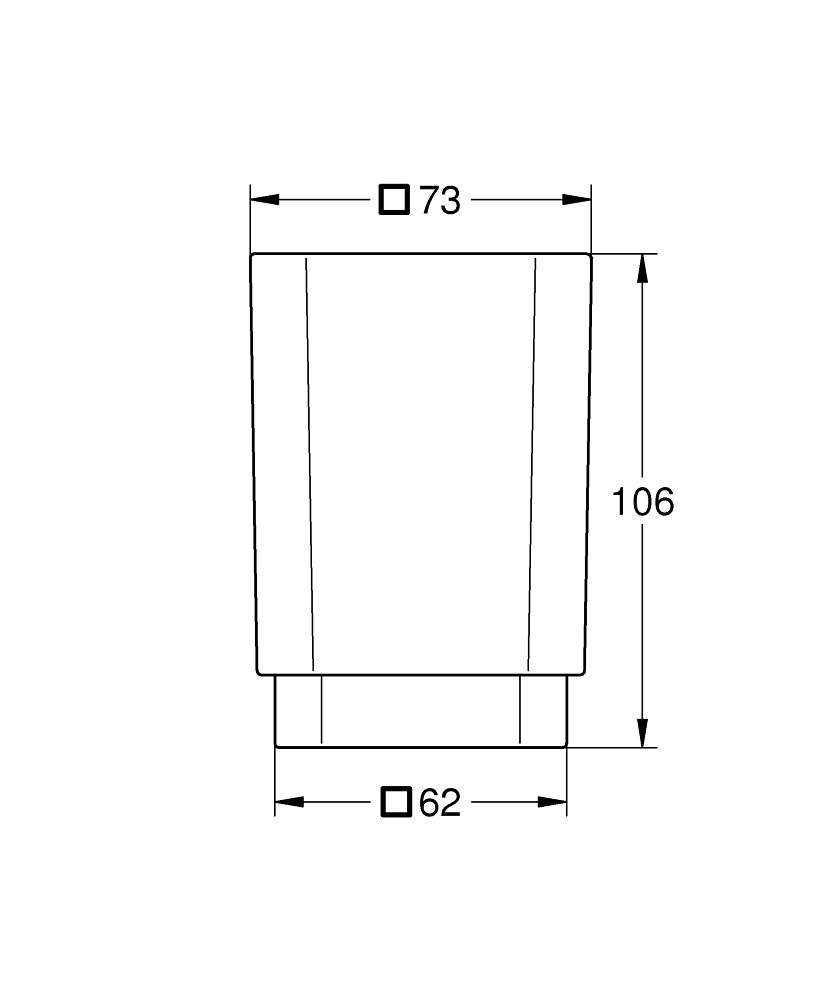 Grohe Selection Cube Glass 40783000 - galéria #1