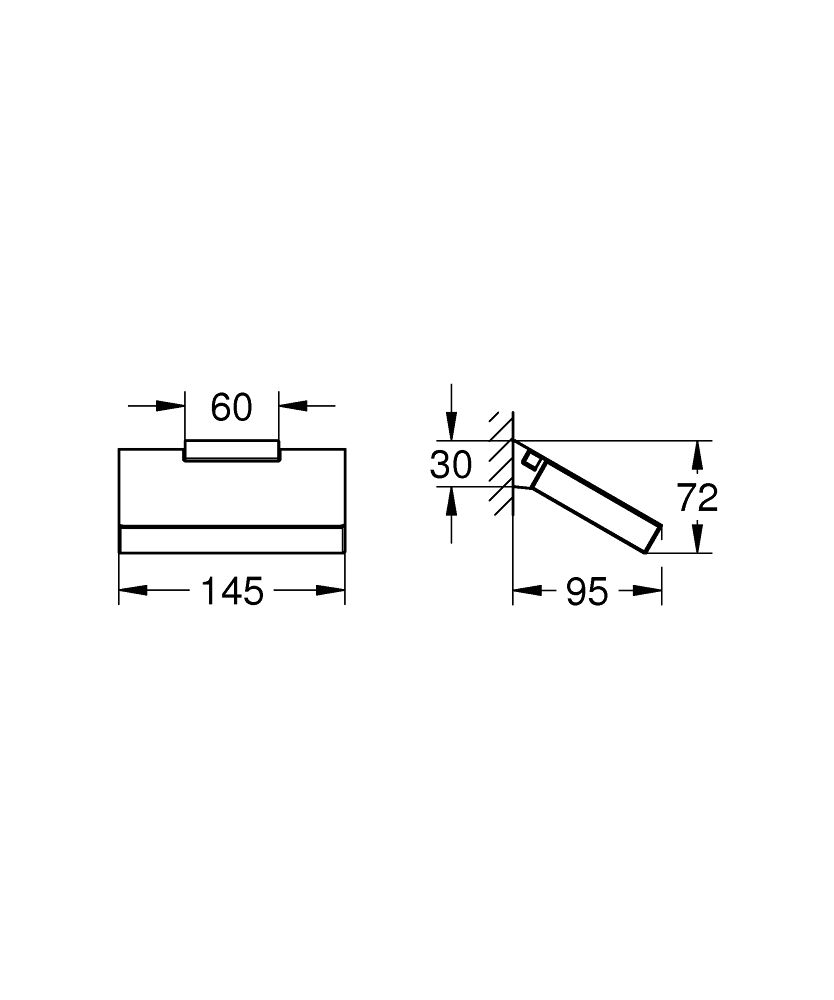 Držiak toaletného papiera Grohe Selection Cube G40781000 - galéria #1