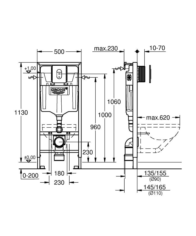 Súprava Grohe Rapid SL 4 v 1 pre WC 38929000 - galéria #1