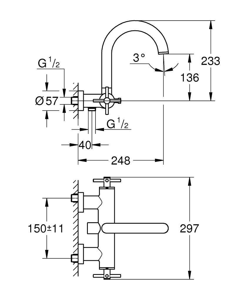 Grohe Atrio Vanová baterie, Supersteel 25010DC3 - galéria #1