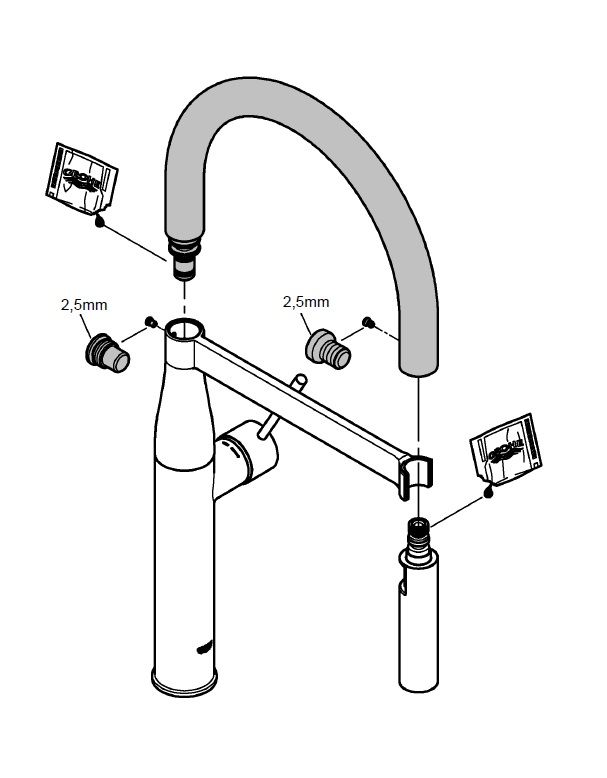 Grohe Essence Nová hadica kuchynskej batérie 30321HG0 - galéria #1