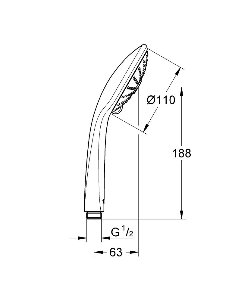 Ručná sprcha Grohe Euphoria, 3 trysky 27239001 - galéria #1