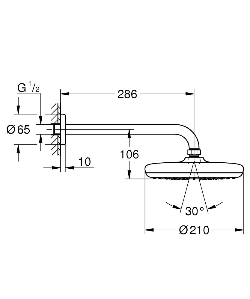 Sprchová hlavica Grohe Tempesta New Classic 26411000 - galéria #1