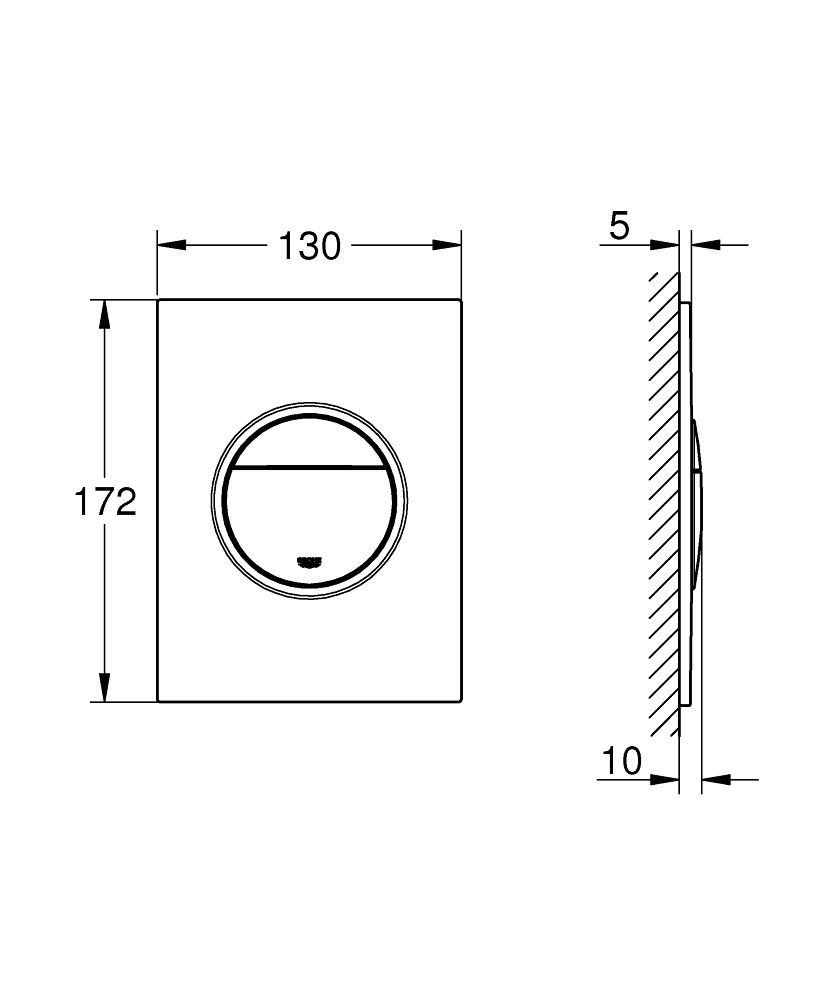 Grohe Nova Cosmopolitan S splachovacie tlačidlo 37601SH0 - galéria #1