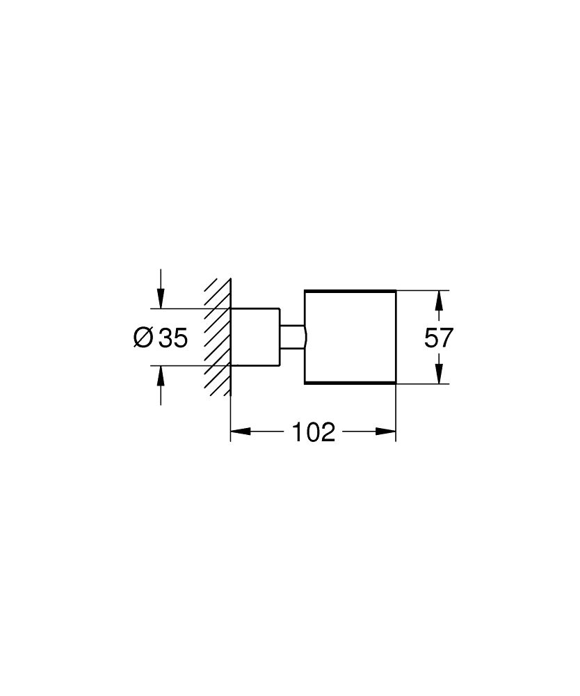 Grohe Atrio Držák skleničky/mýdelníku, kartáčovaný Hard Graphite 40304AL3 - galéria #1