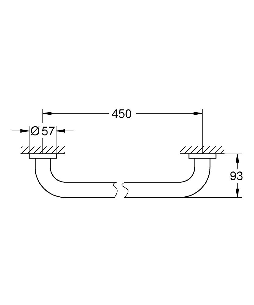 Rukoväť na vaňu Grohe Essentials, Supersteel 40793DC1 - galéria #1