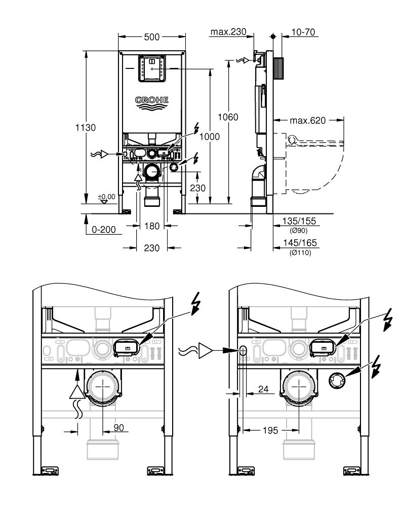WC súprava Grohe Rapid SLX 3 v 1 1,13 m 39598000 - galéria #1