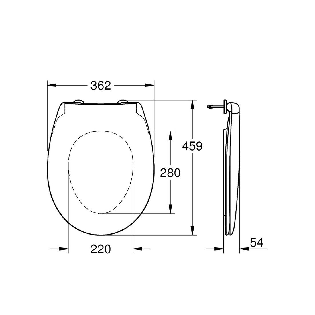 Grohe Set modul, WC, sedadlo, ovládacie tlačidlo a skrutky KMPLGROHE1 - galéria #2