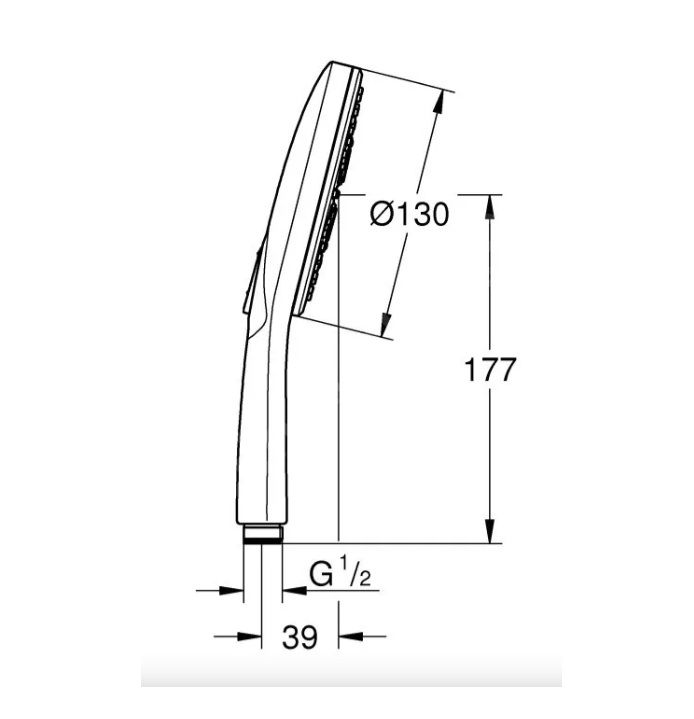 Ručná sprcha Grohe Rainshower SmartActive 3 trysky chróm 26544000 - galéria #4