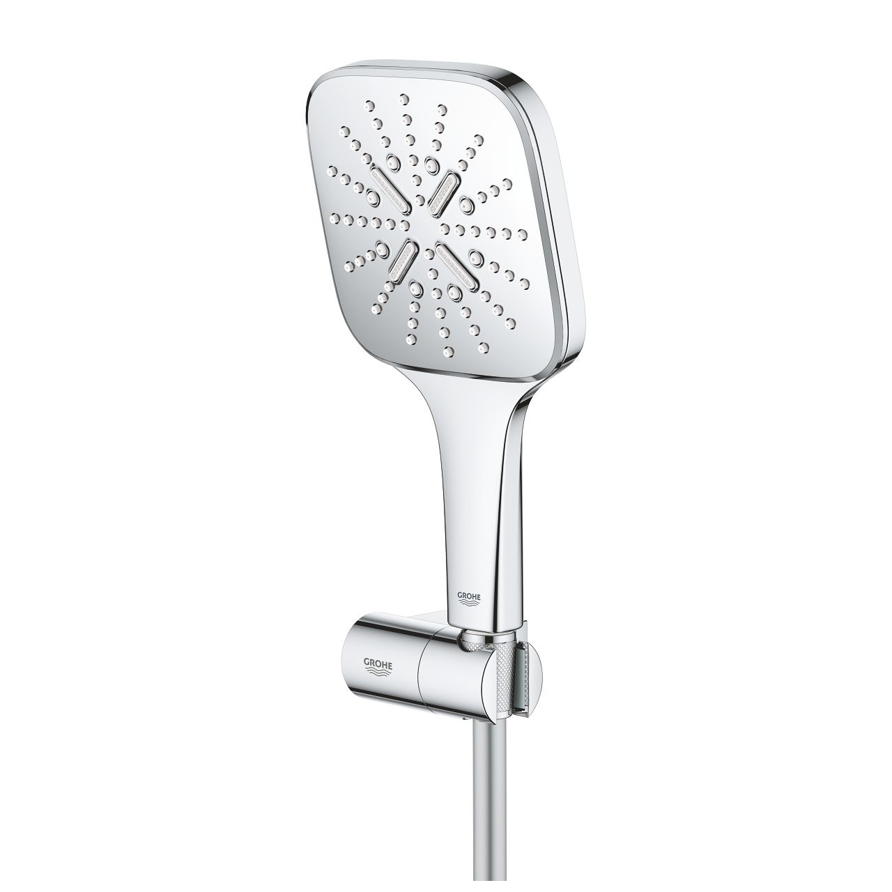 Grohe Rainshower SmartActive 130 Cube Ručná sprcha s hadicou a držiakom, chróm 26588000 - galéria #2
