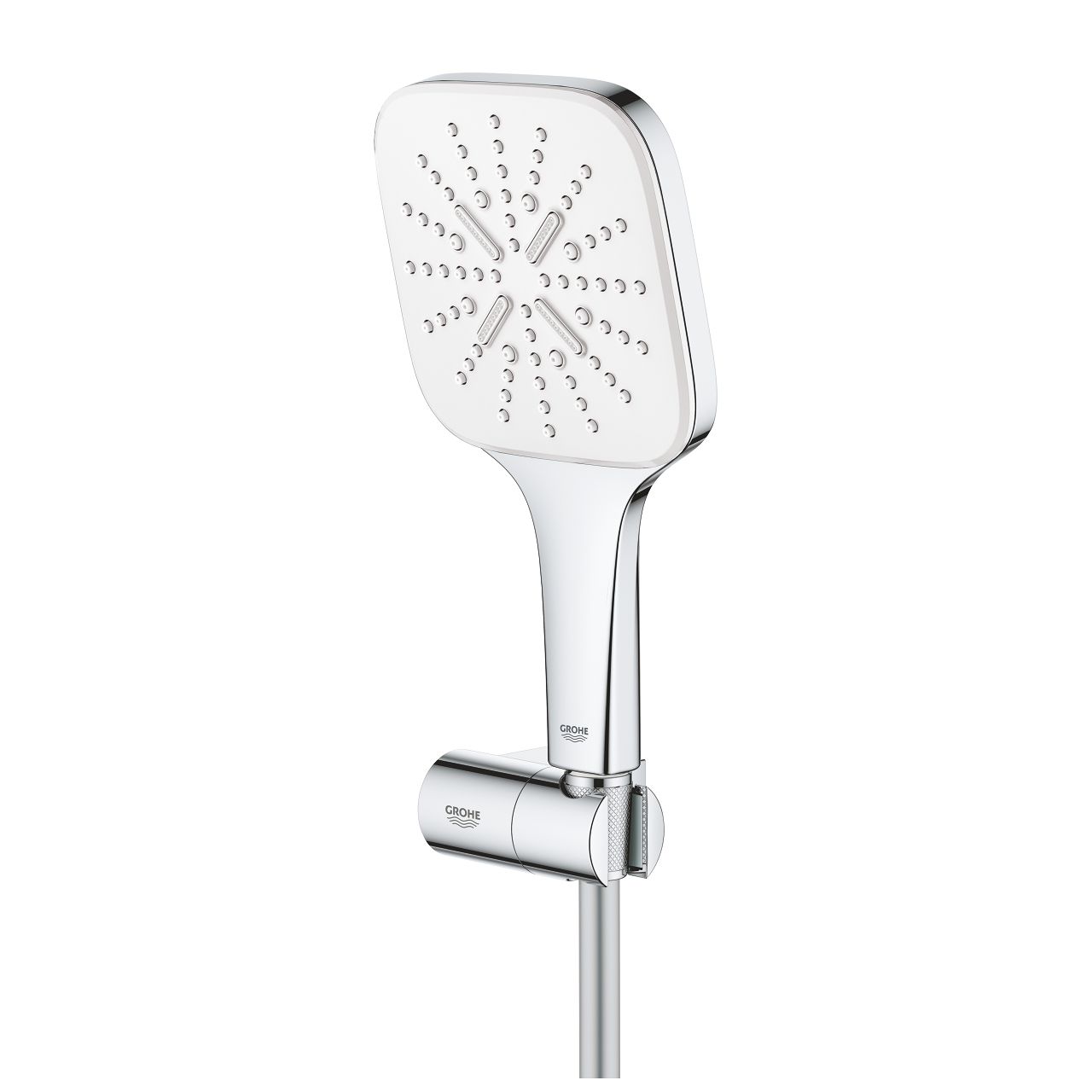 Grohe Rainshower SmartActive 130 Cube Súprava ručnej sprchy s hadicou a držiakom, mesačná biela 26588LS0 - galéria #2
