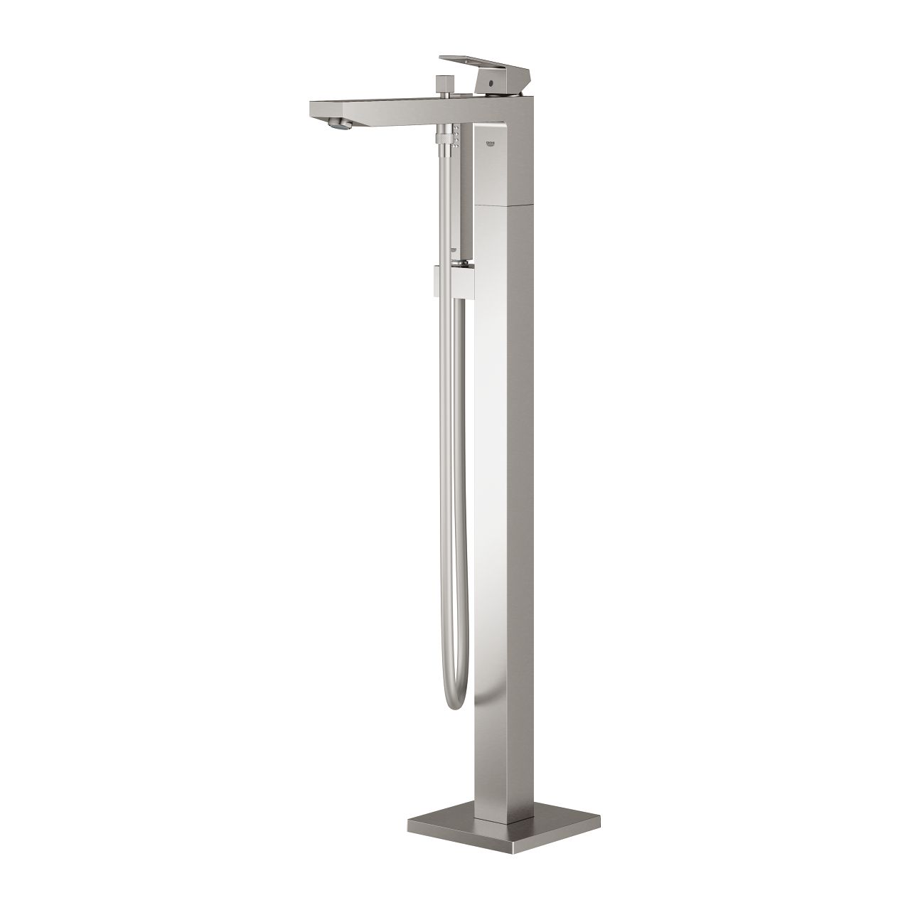 Grohe Eurocube voľne stojaca vaňová batéria so súpravou, Supersteel 23672DC1 - galéria #3
