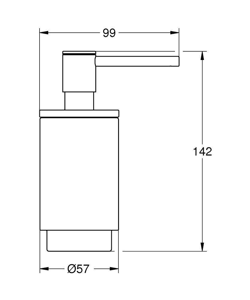 Grohe Selection Dávkovač tekutého mydla 120 ml, kartáčovaný Cool Sunrise 41028GN0 - galéria #2