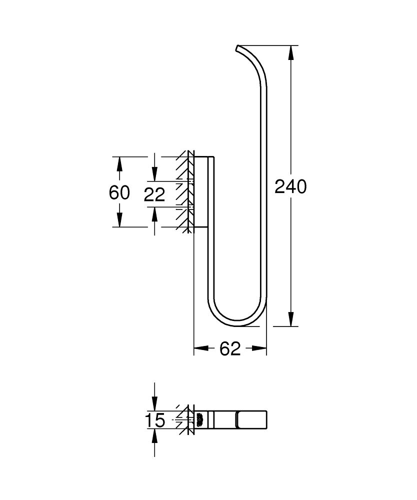 Grohe Selection Náhradný držiak toaletného papiera, kartáčovaný Cool Sunrise 41067GN0 - galéria #2