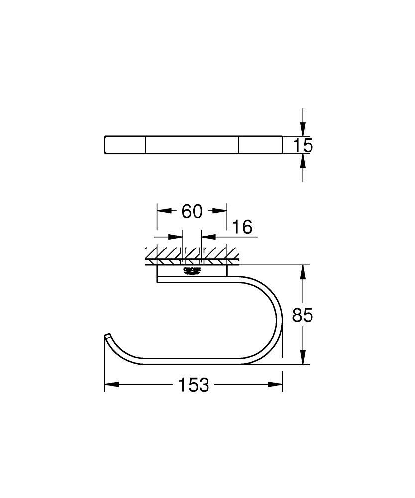 Grohe Selection Držiak toaletného papiera, lesk Cool Sunrise 41068GL0 - galéria #2