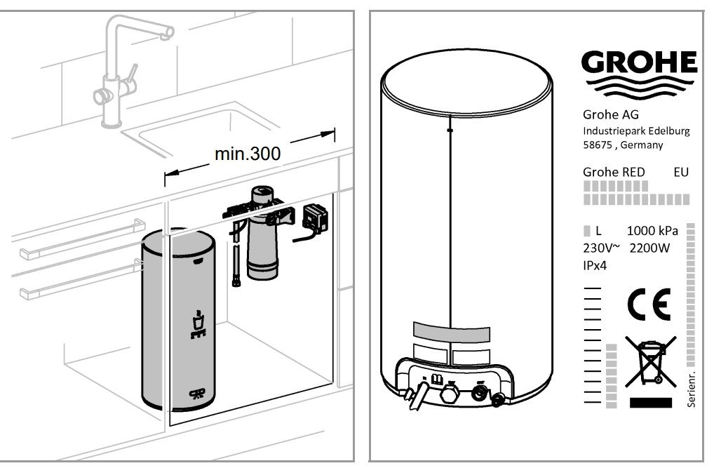 Červený kotol Grohe 40831001 - galéria #5