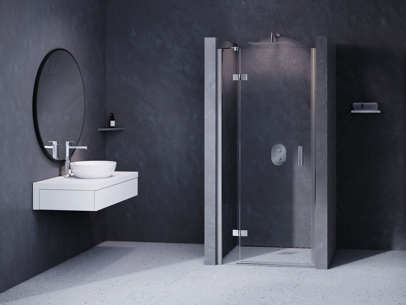 Ravak SmartLine Sprchové dvere 90 cm, ľavé, transparentné/chróm 0SL7BA00Z1 SMSD2-90B - galéria #2