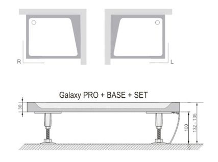 Ravak Gigant Pro Set Panel 120x90 cm, pravý, XA83GP71010 - galéria #1