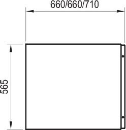 Ravak Chrómová bočná strana panelu 75 cm, CZ74130A00 - galéria #2