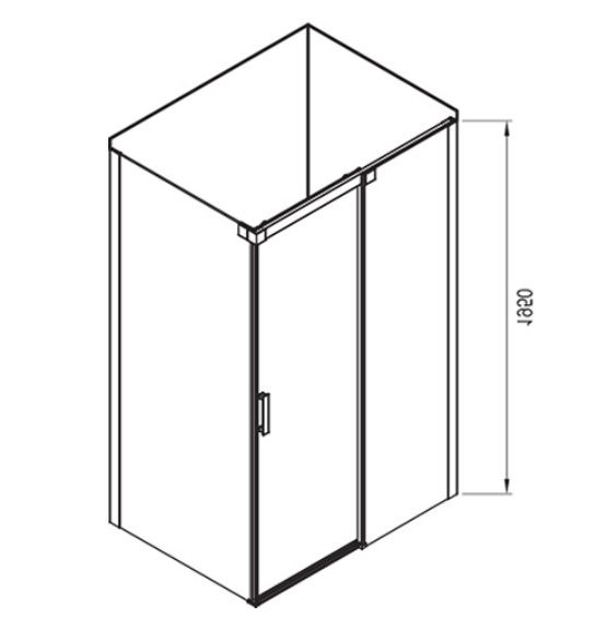 Ravak Matrix Sprchový kút 120x80 ľavý transparentný saténový MSDPS-120/80 0WLG4U00Z1 - galéria #2