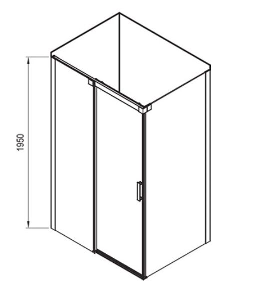Ravak Matrix Sprchové dvere 120 ľavé transparentné biele MSD2-120 0WLG0100Z1 - galéria #2