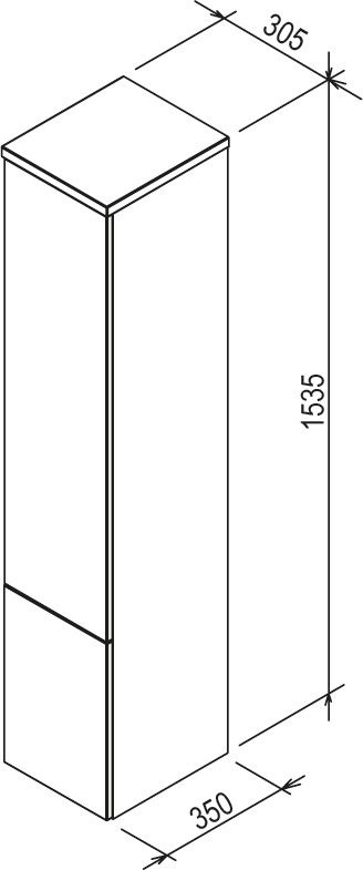 Ravak SB Rosa II Sloup boční 350 capuccino X000000929 - galéria #1