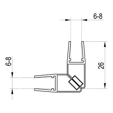 Ravak Sada magnetov C1247+C1248, uhlové, D000000028 - galéria #2