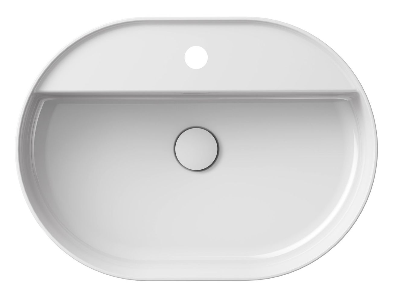 Ravak Keramické umývadlo Slim Shelf O 55 cm, biele XJX01155003 - galéria #2