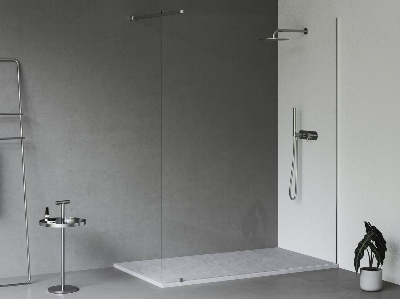 Ravak Slate Pro Sprchová vanička, 160 × 90 cm, dymovo sivá  XA03S73O010 - galéria #2