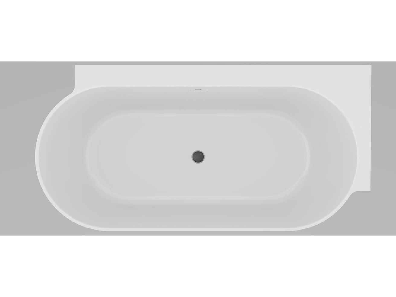 Ravak Freedom Corner II Tec Vaňa 175 × 86 cm, pravá, Smoke Grey/biela CC81500000 - galéria #2