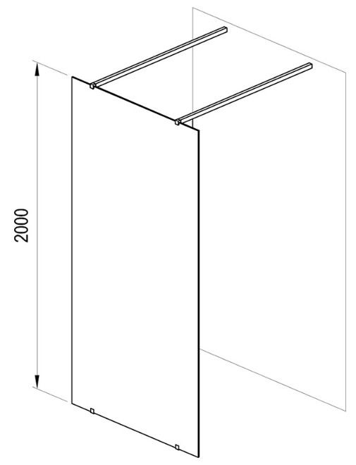 Ravak Walk-In Free Sprchová stena 130 cm, transparent /chróm Free Set-130 GW9FJ0C0SZ1 - galéria #8