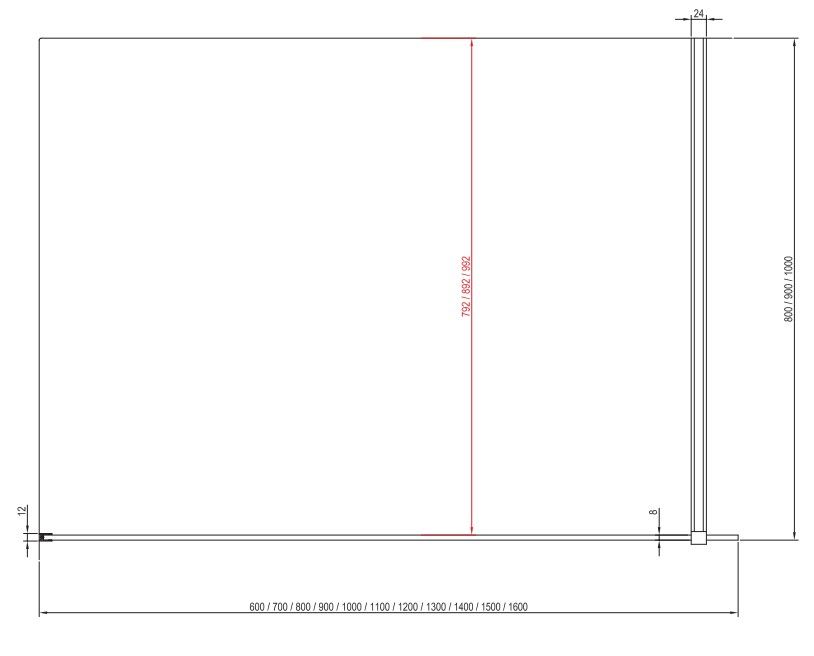 Ravak Walk-In Wall Sprchová stena 130 cm, transparent/biely Wall Set-130 GW9WJ0E0SZ1 - galéria #5