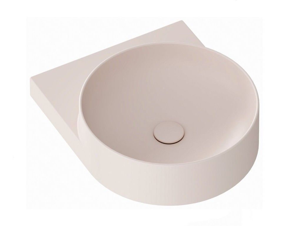Ravak Yard Umývadlo 40 cm bez otvoru pre batériu, alabastrovoružová XJX0G040000 - galéria #3