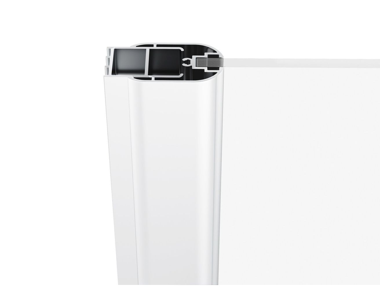Ravak Chrome Sprchové dvere 80 Transparent, biela matná 1QV40E01Z1 CRV1-80 - galéria #1