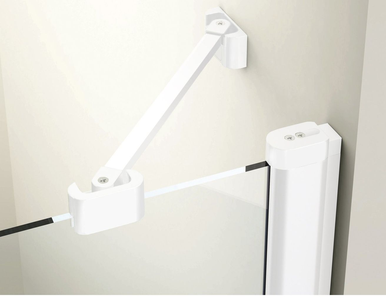 Ravak Chrome Sprchové dvere 120 Transparent, biela matná 1QVG0E00Z1 CRV2-120 - galéria #1