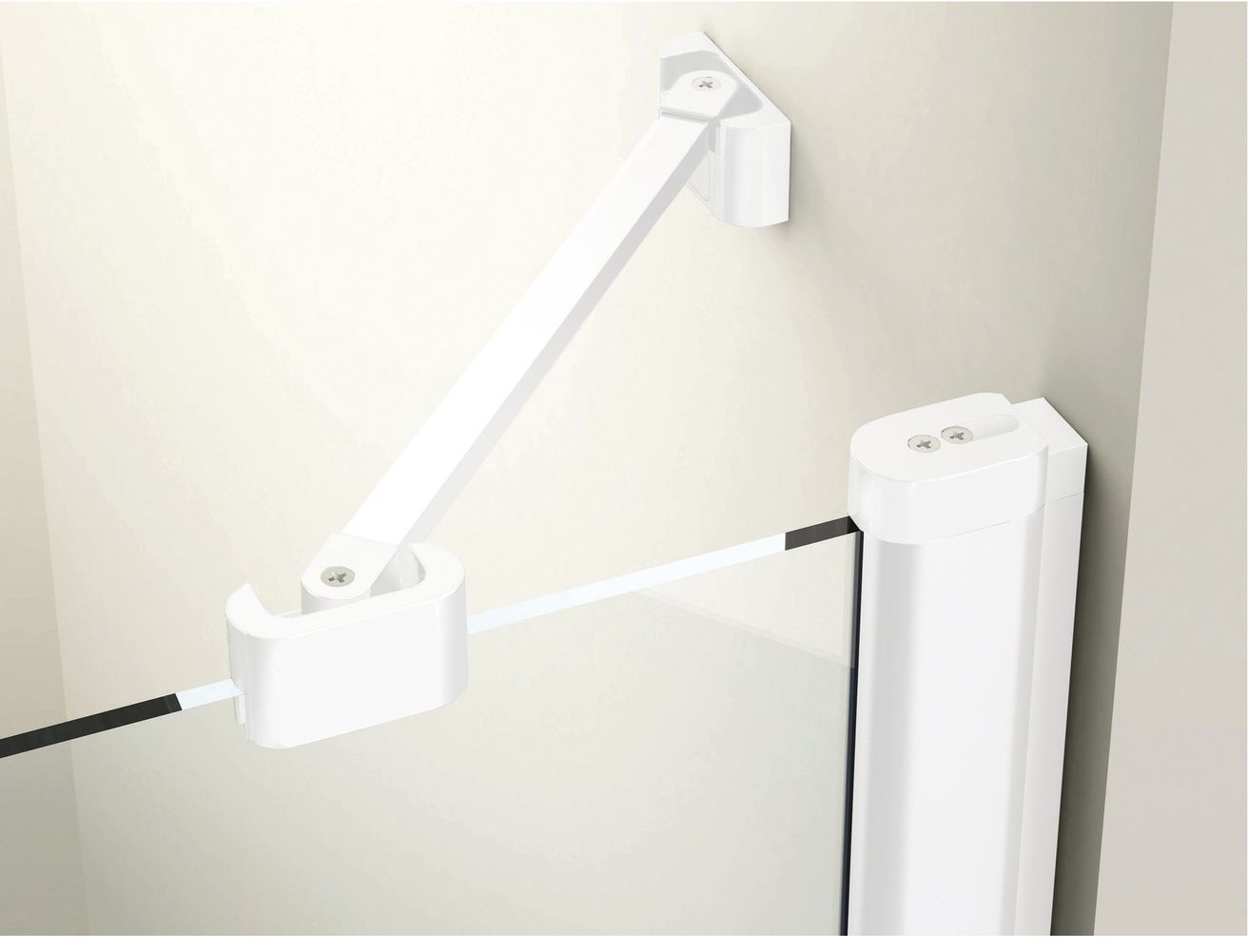 Ravak Chrome Sprchové dvere 80 Transparent, biela matná 1QV40E00Z1 CRV2-80 - galéria #1
