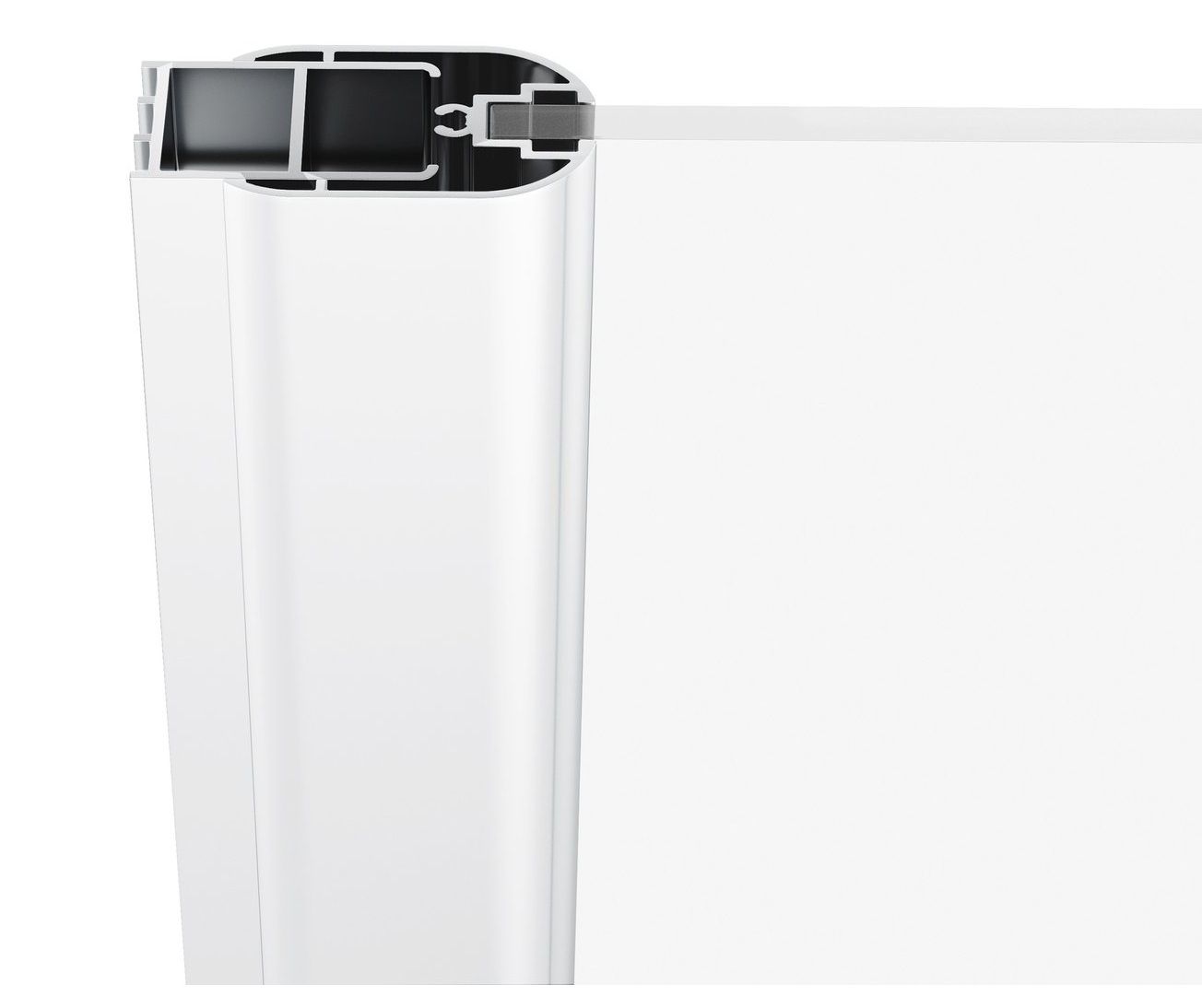 Ravak Chrome Sprchové dvere 100 Transparent, biela matná 0QVACE00Z1 CSD2-100 - galéria #2