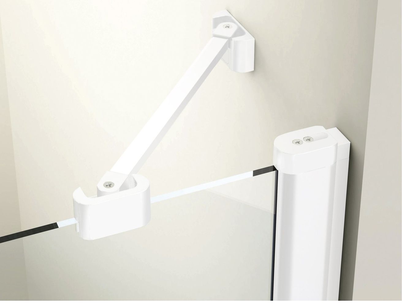 Ravak Chrome Sprchové dvere 110 Transparent, biela matná 0QVDCE00Z1 CSD2-110 - galéria #1