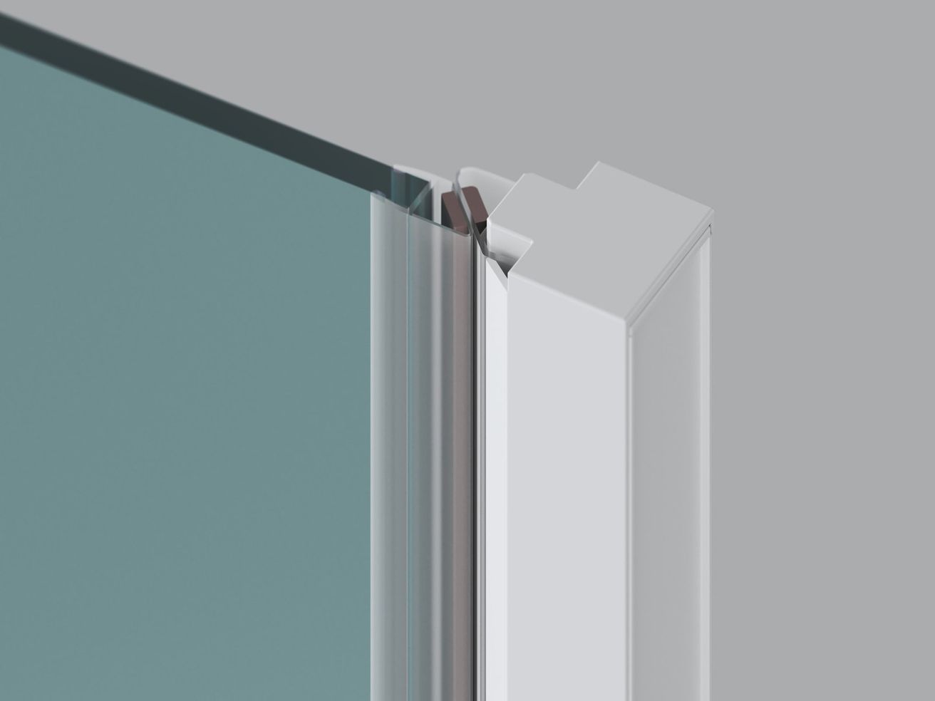 Ravak Cool Sprchové dvere, 90 cm, transparentné/biele matné COSD1-90 X0VV70E00Z1 - galéria #2